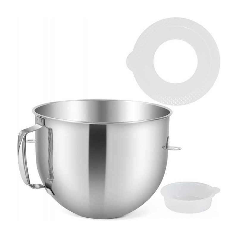 Stand Mixer Bowl - ABYN-7QT ステンレス製ミキサーボウル キッチンエイドスタンドミキサー用、ハンドル付き7QTリフトミキサー用キッチンエイドミキシングボウル