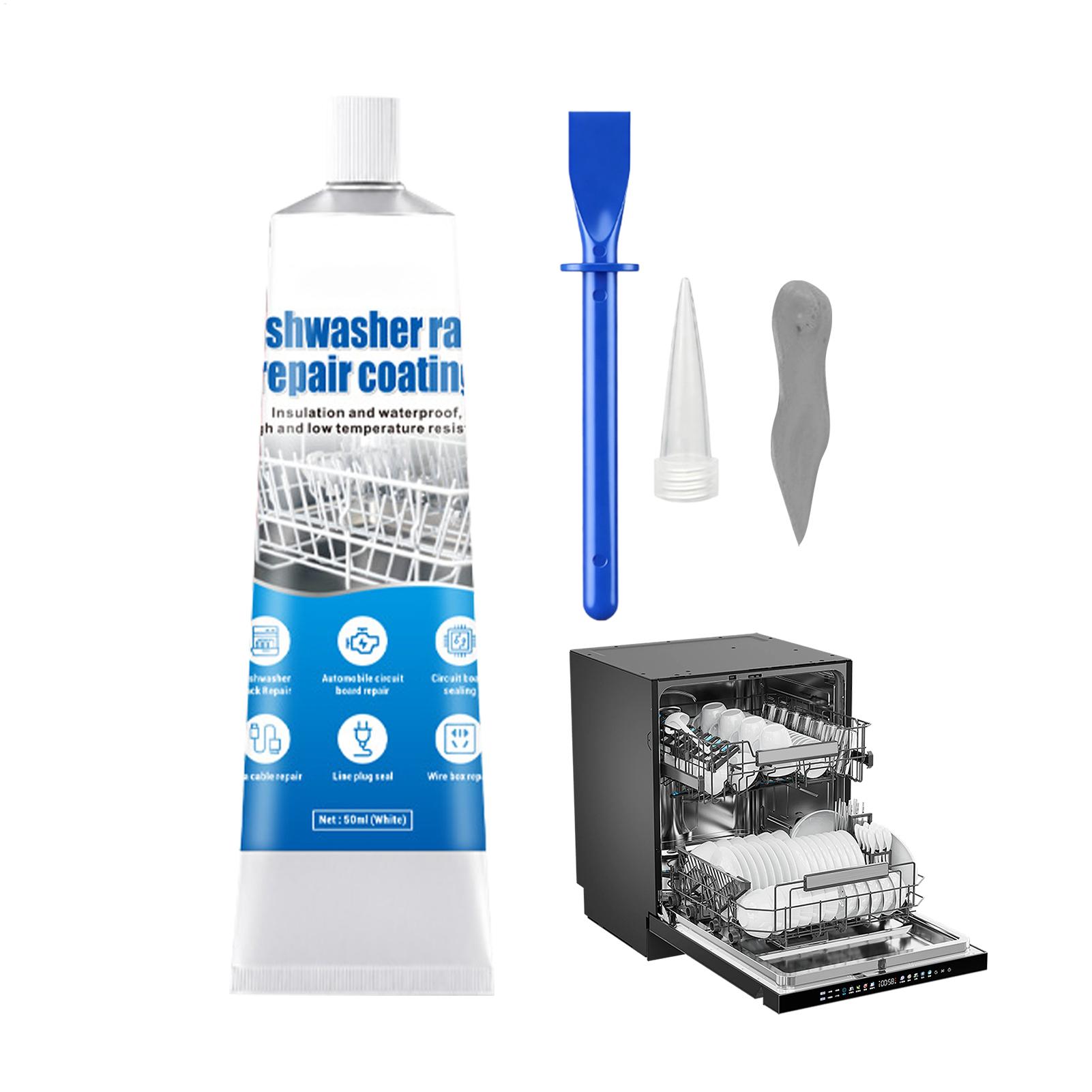 Kitchen Appliances Repair - 50ml 食器洗い機ラック修理用防錆接着剤（チップとスクレーパー付き）キッチン家電金属錆補修シーラント