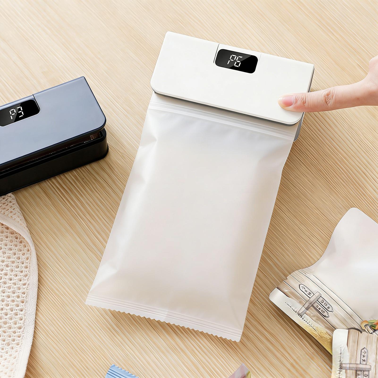 Kitchen Appliances And Utensils - 磁気バッグシーリングマシン 6段階磁気フードシーラーツール ポータブルフードシーリングマシン スナックチップス サンドイッチ キッチン用