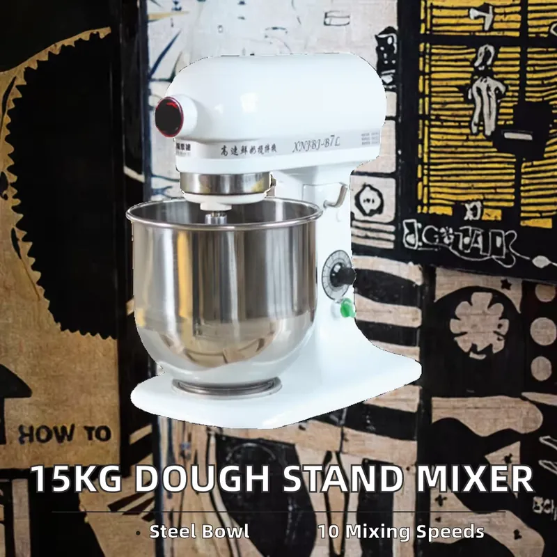15kg電動パン生地ミキサー、業務用・家庭用、ステンレス製ミ - Stand Mixer Bowl のレビューと価格