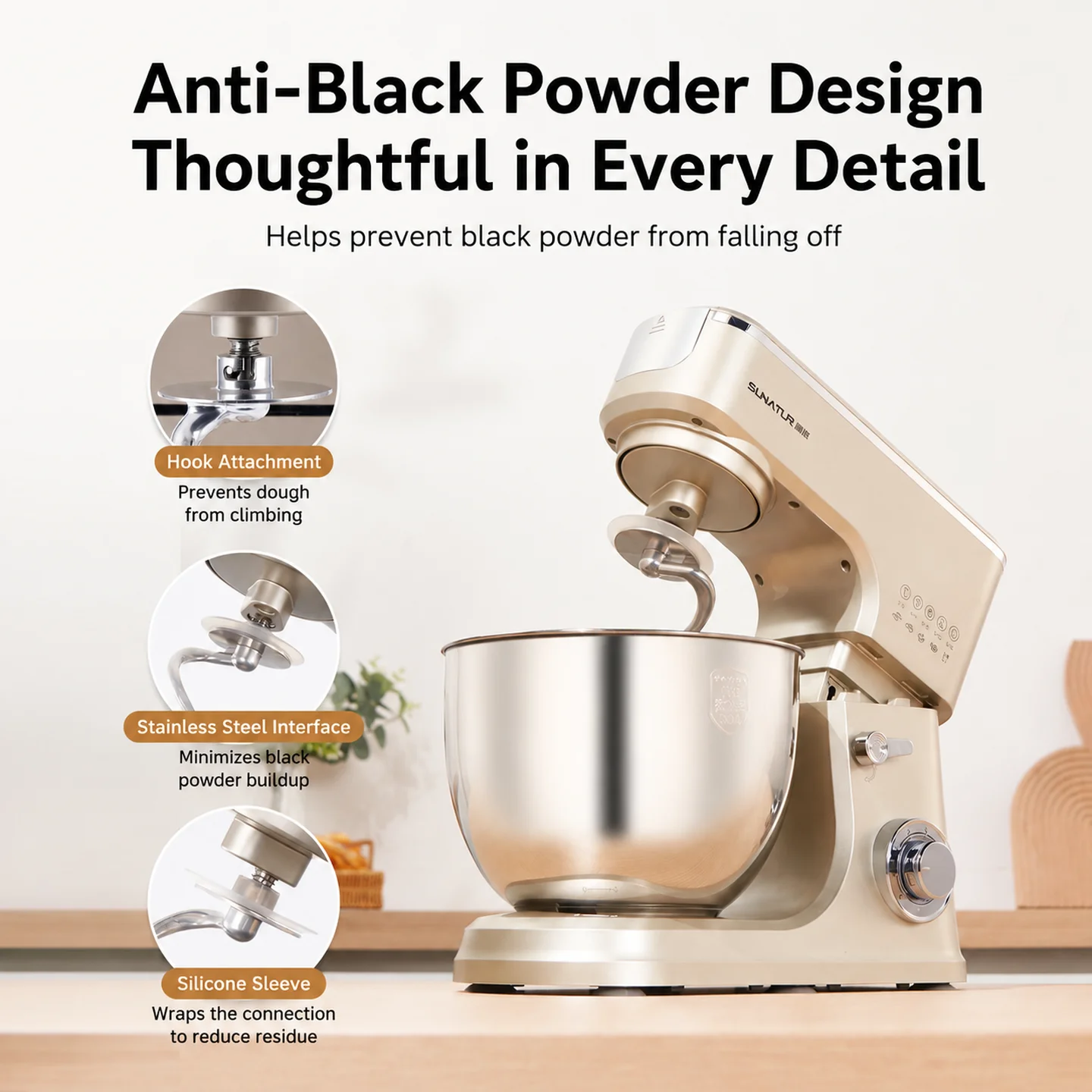 SUNATUR 8L 2000W スタンドミキサー キッチン - Stand Mixer Bowl のレビューと価格