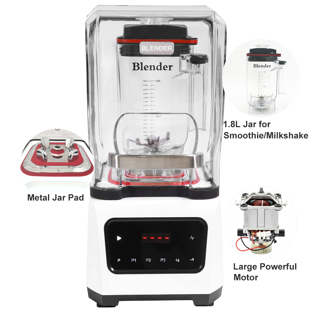ハイパワー1.8L業務用厨房機器ホワイトヘビーデューティーブ - Blender High Power のレビューと価格