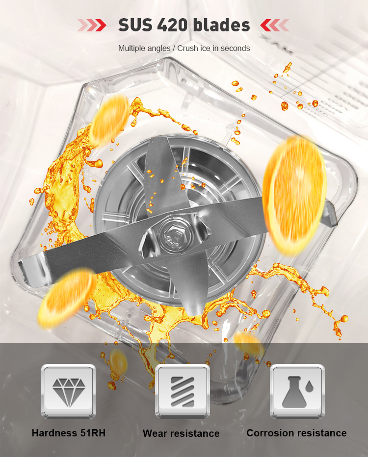 ハイパワー1.8L業務用厨房機器ホワイトヘビーデューティーブ - Blender High Power のレビューと価格