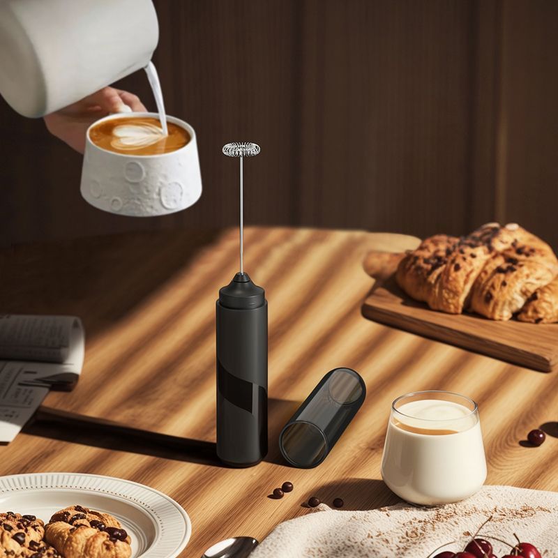 ポータブルAA電池式電動ミルクフォーマー、コーヒークリームミ - Blender High Power のレビューと価格