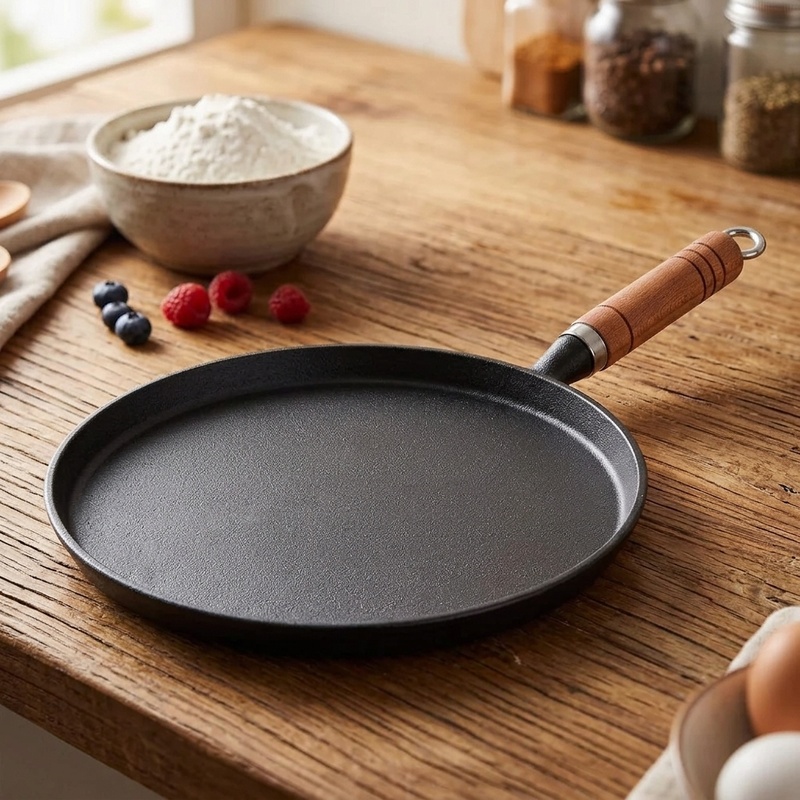 20/23/26cm 鋳鉄製フライパン 未コーティング ノン - Electric Griddle Pancake のレビューと価格