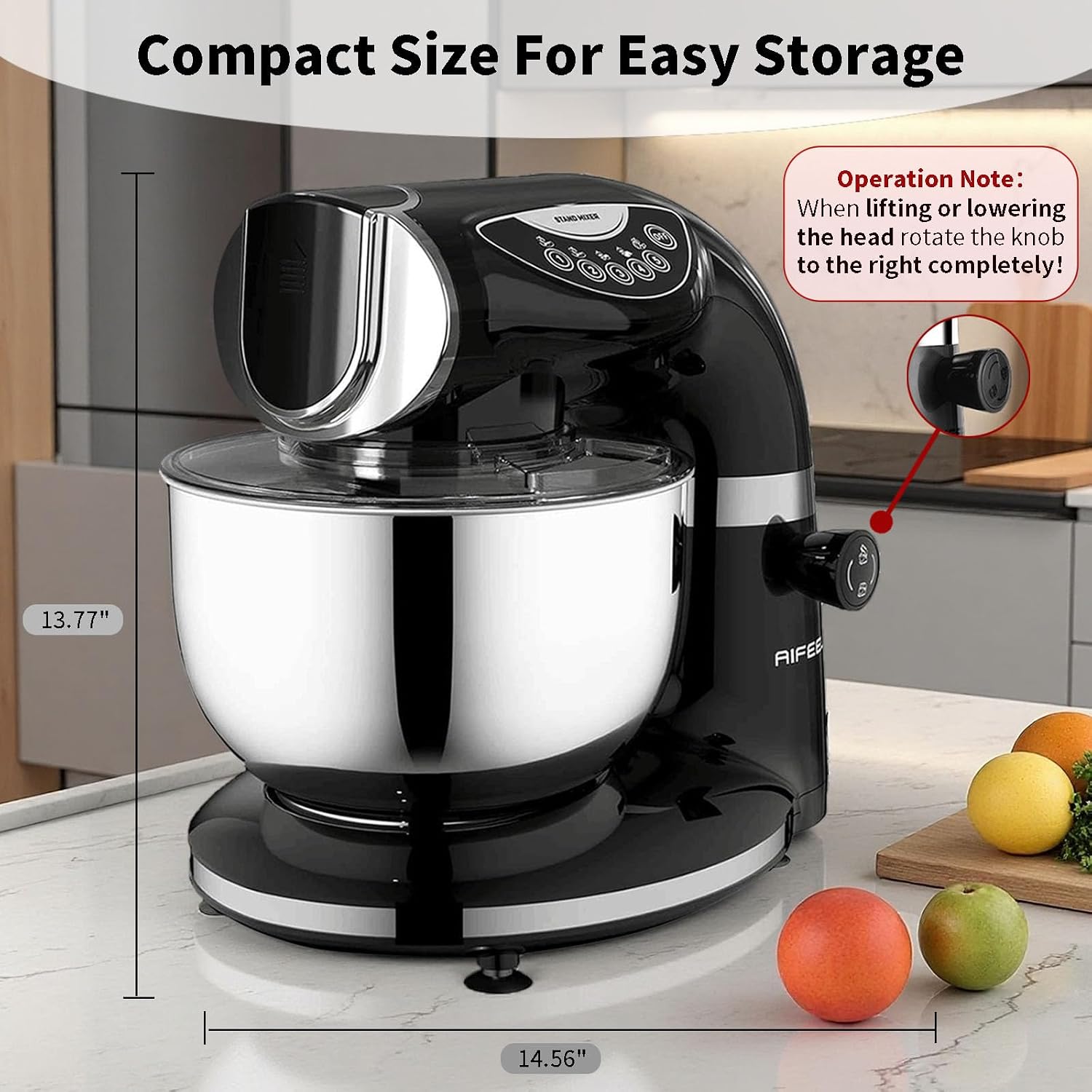 ブラック電動スタンドミキサー 85QT 6QT 2つのステン - Stand Mixer Bowl のレビューと価格