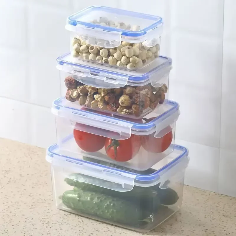 キッチン冷蔵庫密閉型長方形冷蔵庫収納ボックス蓋付きプラスチッ - Kitchen Appliances For Home のレビューと価格