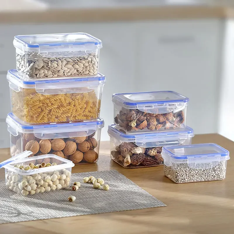 キッチン冷蔵庫密閉型長方形冷蔵庫収納ボックス蓋付きプラスチッ - Kitchen Appliances For Home のレビューと価格
