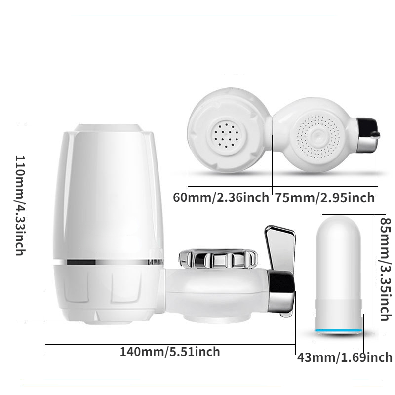 1個入り浄水器 キッチン蛇口用 洗えるセラミック製ミニフィル - Kitchen Appliances And Utensils のレビューと価格