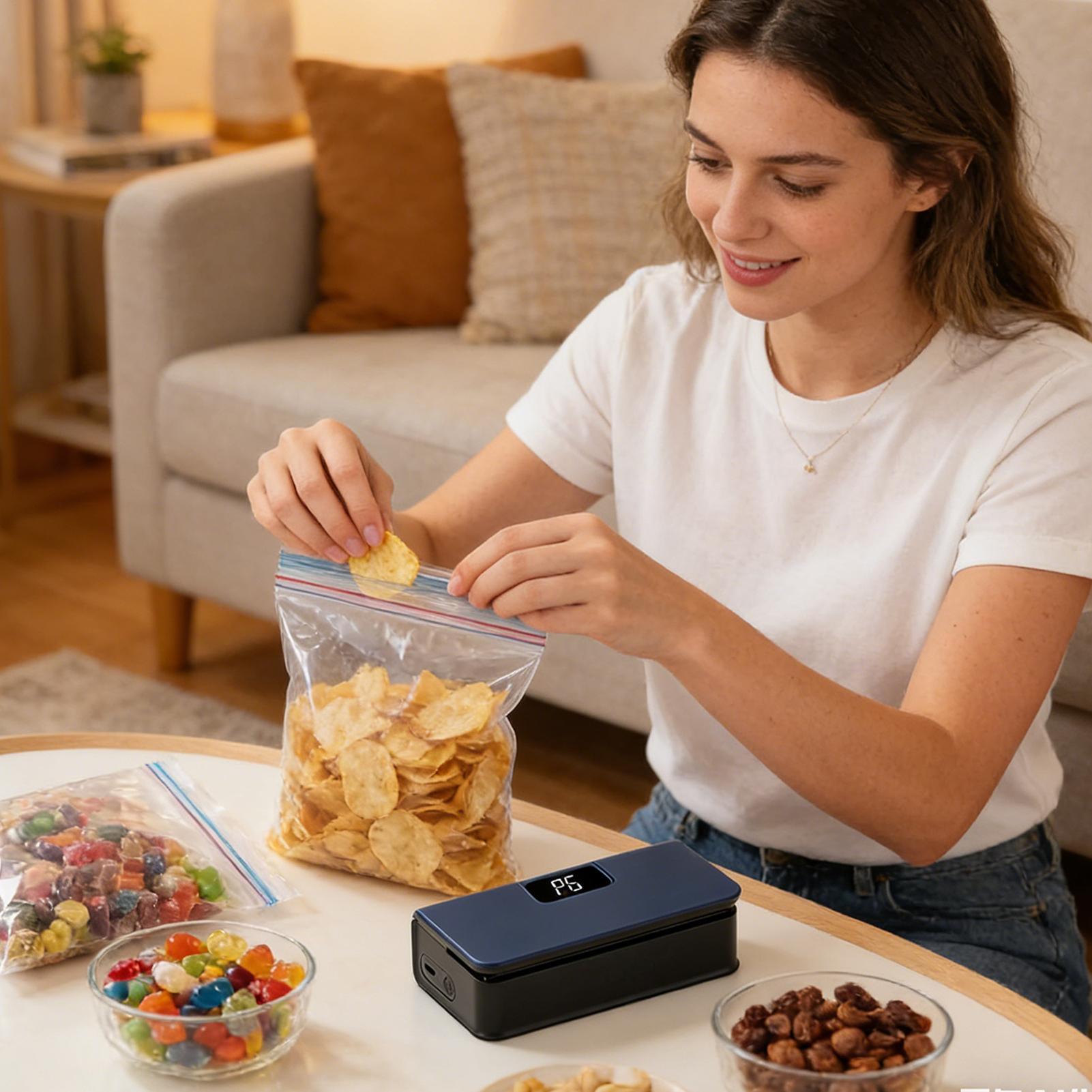 磁気バッグシーリングマシン 6段階磁気フードシーラーツール  - Kitchen Appliances And Utensils のレビューと価格