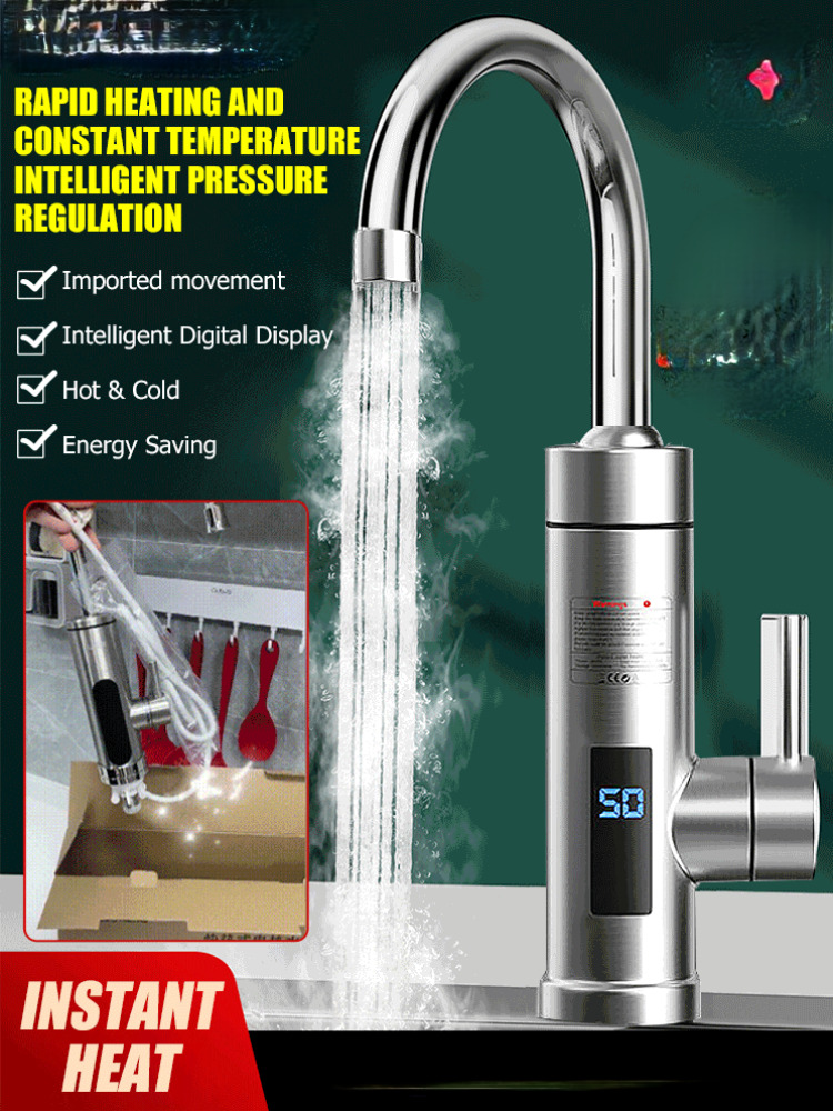 浴室電気蛇口高速加熱キッチン浴室シャワー水道水ヒーター - Kitchen Appliances And Utensils のレビューと価格