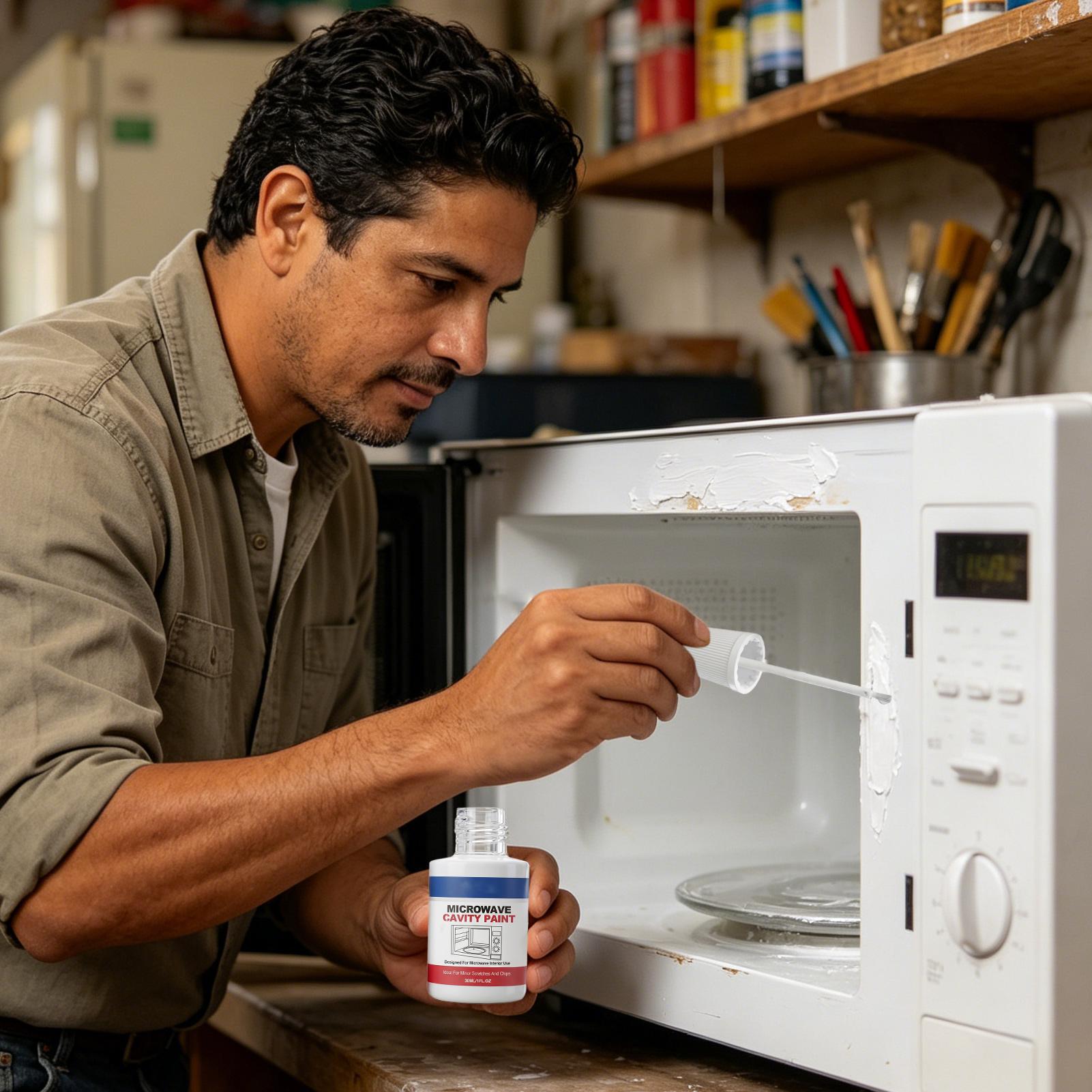 電子レンジの内部修理用塗料。家電修理、補修用。高光沢仕上げ。 - Kitchen Appliances Repair のレビューと価格