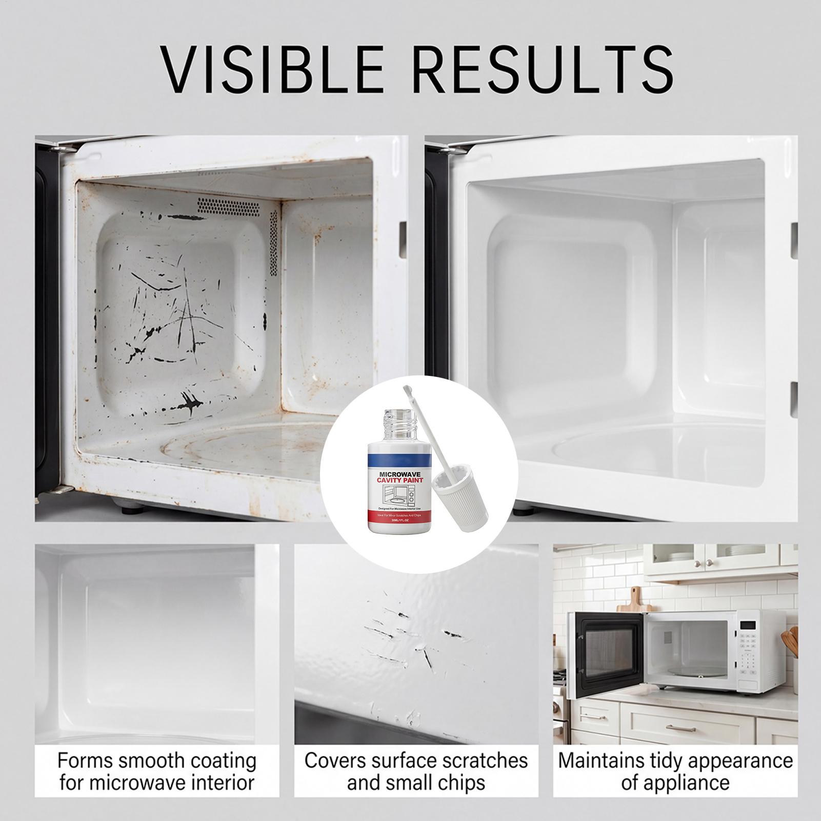 電子レンジの内部修理用塗料。家電修理、補修用。高光沢仕上げ。 - Kitchen Appliances Repair のレビューと価格