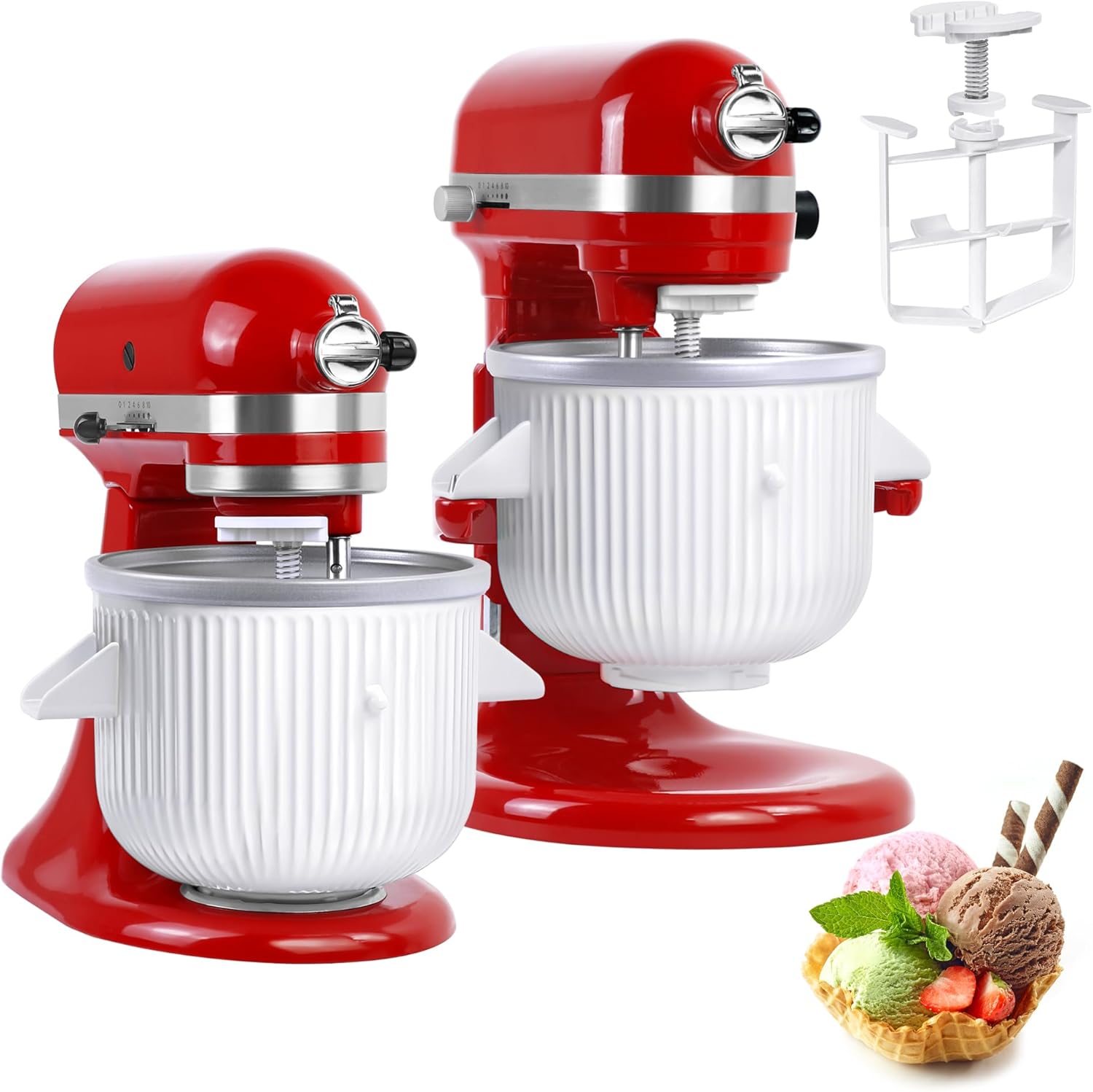 キッチンエイド スタンドミキサー用アイスクリームメーカーアタ - Stand Mixer Bowl のレビューと価格
